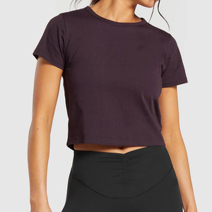 Light <b>Weight</b> Active Wear Women Crop Top shirt Hot Selling Reasonable Rate Custom Made Breathable Crop Top with Best Stuff - Product Image 1