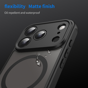 Coque de protection arrière mate effet soie magnétique TPU+PC givrée robuste antichoc pour iPhone 17 et Pixel - Product Image 6