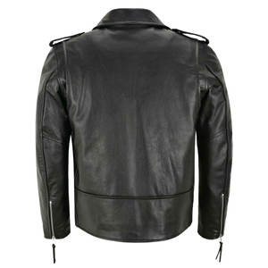 Veste en cuir PU pour hommes: mode de moto élégante, manteau en cuir de motard Slim Fit pour veste en cuir PU pour hommes de style ultime - Product Image 3
