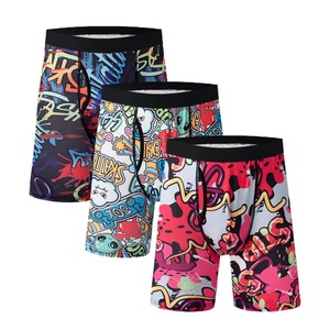 <span class=keywords><strong>Boxer</strong></span> da <span class=keywords><strong>Uomo</strong></span> Personalizzati Senza Pieghe con Logo del Marchio, Stampa Digitale 3D, Costume da Bagno, Taglie Grandi, Intimo di Design - Product Image 5