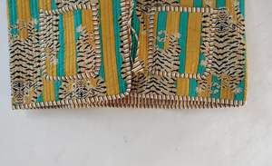 เสื้อกั๊กพิมพ์ลายเสือแนววินเทจสไตล์โบโฮสำหรับผู้หญิงเสื้อนอกลำลองเสื้อโค้ทสั้นลายทางผ้าทอซักแล้วของขวัญฤดูหนาว - Product Image 3