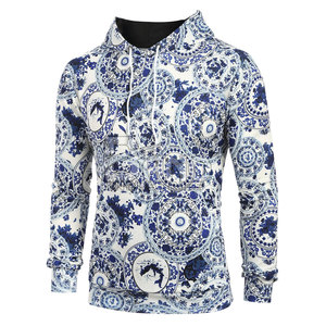 Sudadera con capucha de invierno para hombre personalizada de la mejor calidad Nueva llegada Sublimación de poliéster con diseño de cremallera sólida Patrón de impresión teñido liso - Product Image 6