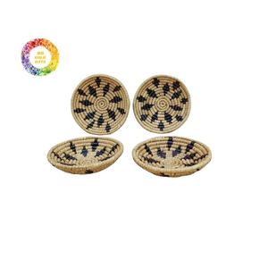 แผ่นผนังหญ้าทะเลธรรมชาติแบบทำมือสไตล์โบโฮสำหรับตกแต่งบ้านสมัยใหม่ - Product Image 4