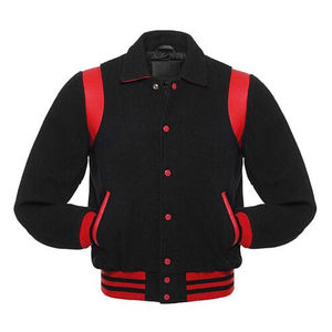 Chaqueta universitaria de lana unisex personalizable High Street School Team Sports Spirit Hooded CollegeBaseballjacket para hombres - Product Image 4