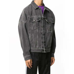 Veste en jean en toile de haute qualité pour homme, veste de travail longue, veste en jean pour toutes les saisons, veste de mécanicien pour homme - Product Image 2