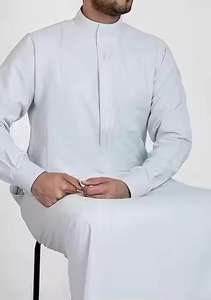 Thobe pour enfants en polyester respirant, mode musulmane classique, Jubba de qualité supérieure, sur mesure, léger, longueur au sol, modeste - Product Image 4