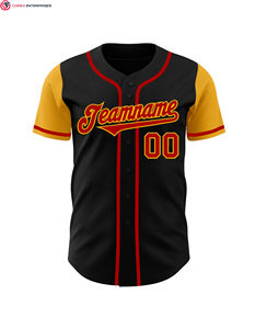 Camiseta de béisbol con sublimación de logotipo personalizado 100% poliéster camiseta de softbol en blanco camisetas de béisbol con botones completos - Product Image 1