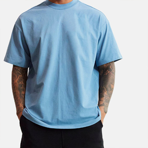 T-shirt surdimensionné en coton lourd personnalisé de luxe de haute qualité pour hommes - Product Image 4