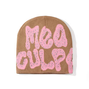 Bonnets en laine personnalisés, bonnets décontractés, bonnets de haute qualité pour la vente en ligne, jacquard - Product Image 3