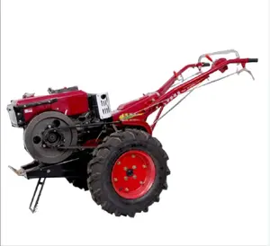 Granja multiusos con arado Rotavator maíz trigo plantador mano caminar tractores dos ruedas