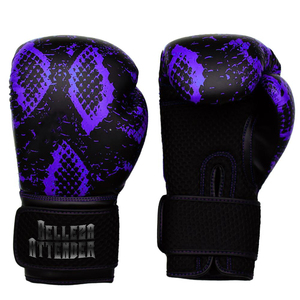 Professional 12oz Adult Boxing Gloves Custom Logo <b>Lace</b>-up Design Genuine Leather Material <b>Black</b> Color - Product Image 3