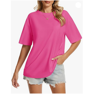 Camisetas de alta calidad, camisetas de verano para mujer, Camiseta de calidad de lujo lisa de algodón para mujer de BD - Product Image 3