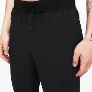 Pantalon décontracté en laine et coton pour hommes avec taille élastique, taille moyenne, motif droit, teint uni, service OEM disponible - Product Image 5