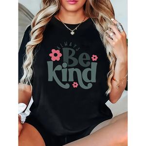 Camiseta de un color de ocio para mujer para Primavera/Verano Top estampado estándar hecho en China - Product Image 1