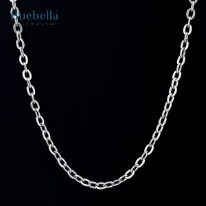 Venta caliente de alta calidad 925 Plata 14K chapado en oro 5mm collar de cadena Rolo para hombres collar de moissanita - Product Image 2