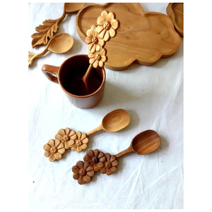 Cuillère en bois écologique pour l'emballage des aliments à emporter et l'utilisation de restaurant - Product Image 1