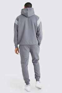 Conjunto de Sudadera con Capucha y Pantalones Deportivos Extra Grandes Personalizados de 400 g/m², Transpirables, de Secado Rápido, 100 % Algodón, Ropa de Calle para Hombre, Atuendo de Invierno - Product Image 2