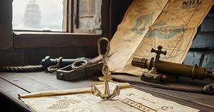 คาราบิเนอร์สมอเรือสีทองพวงกุญแจเครื่องรางทางทะเลสำหรับใช้ในชีวิตประจำวันกันน้ำและเทรนด์แฟชั่นสำหรับงานแต่งงาน - Product Image 6