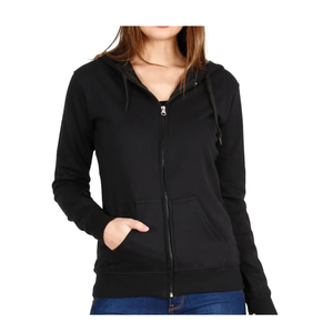 Sweat-shirt à capuche élégant pour femme, décontracté, à manches longues, avec poche kangourou, tissu doux, ODM, confortable pour un usage quotidien - Product Image 4