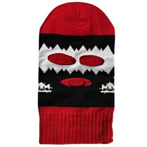 Masque facial en tricot Balaclava Masque de ski d'hiver Couvre-visage complet Chaud Tricot jacquard Vêtements de rue - Product Image 1