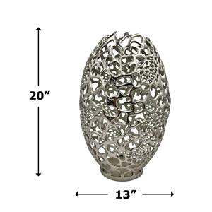 Vase à fleurs en métal en fer antique côtier tendance de l'industrie Article décoratif pour la décoration du salon et de la chambre à coucher - Product Image 6