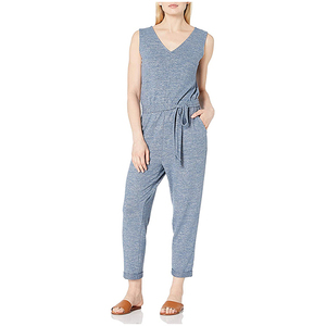 Venta al por mayor de las señoras de verano de Fitness Hollow Out Sexy Jump Suit Bodysuits Mujeres de una pieza de color sólido monos para las mujeres - Product Image 1