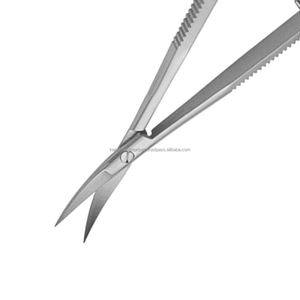 Ciseaux à ressort professionnels en acier inoxydable à lame courbée pour extensions de cils et soins des cuticules – Outil de beauté - Product Image 5