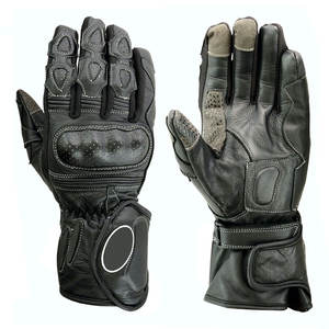 Guantes de Carreras de Dedos Completos con Diseño Personalizado para Hombre y Mujer, Guantes de Motocicleta de Cuero con Pantalla Táctil, Protección para Motocicleta - Product Image 3