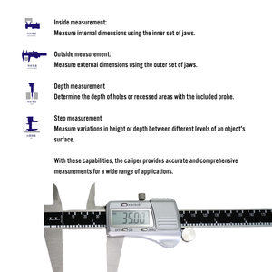 เวอร์เนียคาลิปเปอร์ดิจิตอลอิเล็กทรอนิกส์6นิ้วจากไต้หวันขนาด150มม. - Product Image 4
