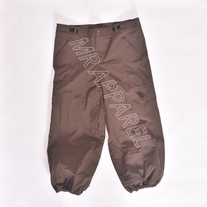 Men Waterproof Cargo Snow <b>Pants</b> With Zip Pockets Gore Tex Material Brown Wide Leg Style - Product Image 6