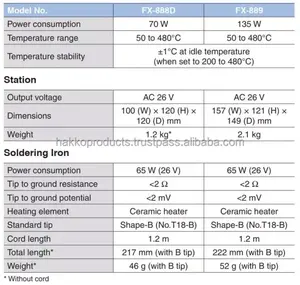 Estación de Soldadura FX888D de 70W, Nueva, 110V, Sin Plomo, Segura contra Descargas Electrostáticas, Certificada por RoHS, para Reparación de PCB - Product Image 4