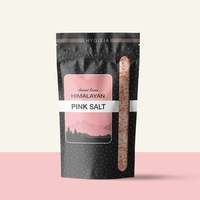 Bolsa de Sal Rosa del Himalaya, Proveedor de Bolsas de Pie, Plástico de Grado Alimenticio Personalizado de Alta Calidad con Cierre, Natural
