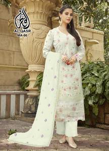 Latest Designer Heavy Faux Georgette Hand Work Kurti Set by Fab Zone <b>Indian</b> & <b>Pakistani</b> <b>Clothing</b> - Product Image 4