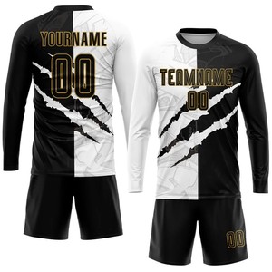Logotipo personalizado y diseño camisetas de fútbol y pantalones cortos conjuntos de secado rápido 100% poliéster uniformes de fútbol para entrenamiento de equipos - Product Image 4