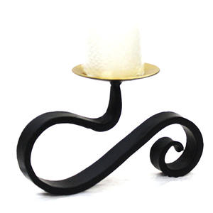 T Light Antiqued Brass Candleholder Elegant Matt Home Decor Metal Candleholder for Birthday Occasions and <b>Other</b> Celebrations - Product Image 2