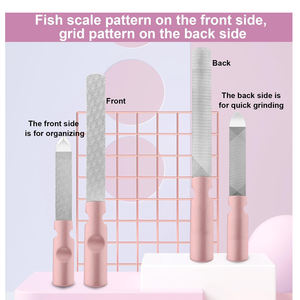 Lima de Uñas de Acero Inoxidable, Mini Lima de Doble Cara, Calidad Profesional de Salón, Herramienta con Agarre Ergonómico para el Cuidado de las Uñas - Product Image 3