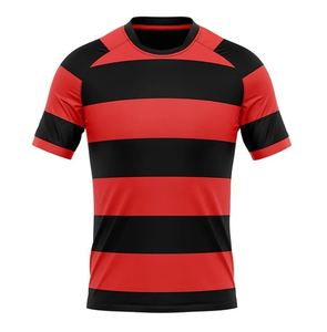Camiseta de Fútbol Negra para Entrenamiento, Cuello Redondo, Manga Corta, Ropa Deportiva, Camiseta de Equipo - Product Image 2