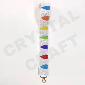 Correa de monedero con cuentas de tigre naranja, correas personalizadas para bolso de cuentas de semillas de oro blanco, accesorios de moda - Product Image 4