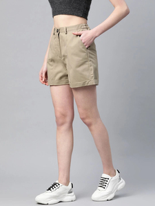 <b>Women</b> <b>Cargo</b> <b>Shorts</b> Designed With Durable Fabric Comfortable Fit Functional Pockets Easy Movement And Reliable Quality For Daily - Product Image 3