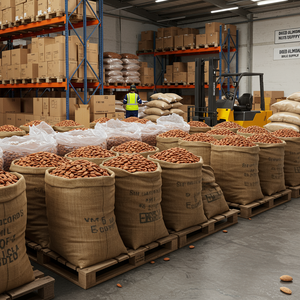 Amandes brutes séchées biologiques en vrac de qualité supérieure, délicieuses et croustillantes, certifiées HACCP, riches en vitamines pour - Product Image 4