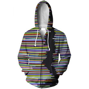 เสื้อฮู้ดแขนยาวผ้าโพลีเอสเตอร์พิมพ์ซับลิเมชันแห้งเร็วกำหนดได้เองแฟชั่น100% - Product Image 3