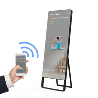 Miroir intelligent TV interactif TV en verre miroir de gymnastique magique exercice d'entraînement écran tactile miroir Fitness intelligent pour la maison