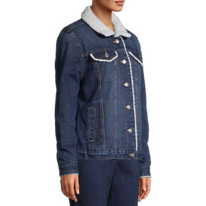 New Design Top Selling Premium Quality <b>Women</b> Jeans <b>Jacket</b> Solid Color Streetwear <b>Lightweight</b> <b>Women</b> Jeans <b>Jacket</b> - Product Image 4