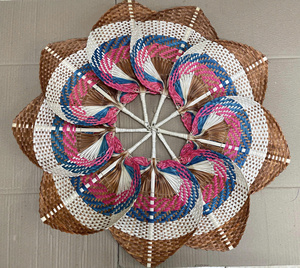 Meilleur prix Éventail pliant en bambou naturel Impression personnalisée Idéal pour les événements et les cadeaux - Product Image 2