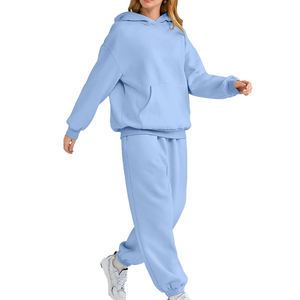 Chándales de talla personalizada para mujer, ropa de calle de manga larga con estampado personalizado, chándal para mujer - Product Image 3