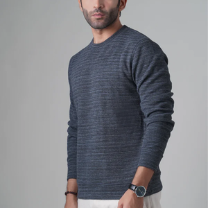 Sudadera de cuello redondo para hombre y mujer de gran tamaño de 400GSM Plus 100% algodón de lana de invierno con logotipo frontal para parejas - Product Image 6