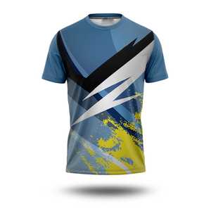 เสื้อยืดฟุตบอลผู้ชายลายทางแบบ3D เสื้อเจอร์ซีย์แขนสั้นพิมพ์ลายทางแบบเรียบง่ายฤดูร้อน - Product Image 4