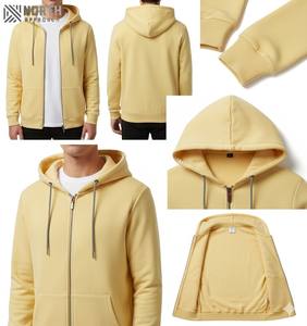 Sudadera con Capucha de Estilo Urbano, Lisa, Gruesa, con Bolsillos Laterales, de Lujo, 100% Algodón, Forro Polar Grueso, para Hombre, Reversible, de Invierno - Product Image 5