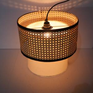 Lámpara Colgante de Metal con Jaula de Hierro, Blanca/Dorada, Altura Ajustable, Luz Blanca Cálida Regulable para Cocina, Estilo Rústico, Moderno e Industrial - Product Image 5