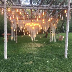 Grand rideau en macramé, style bohème, décoration murale pour mariage, toile de fond pour mariages et événements - Product Image 2